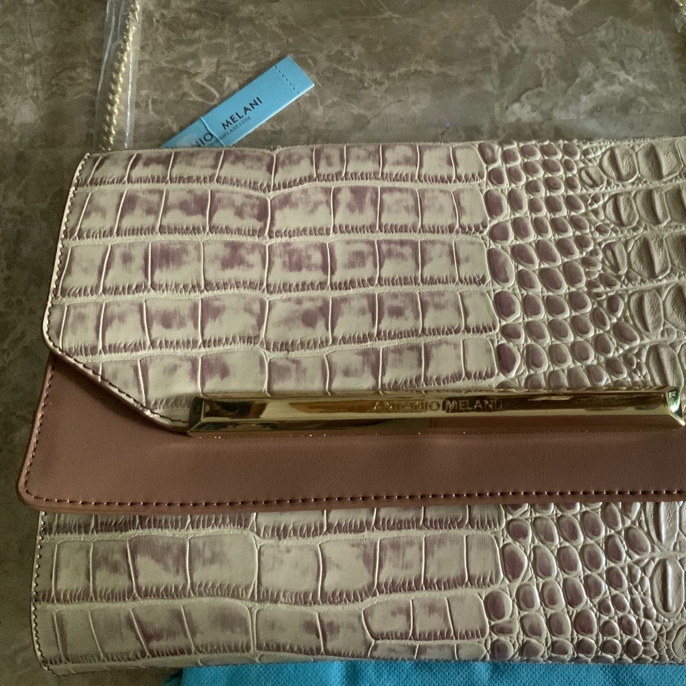 ANTONIO MELANI dusty crocodile purse - Picture 6 of 6